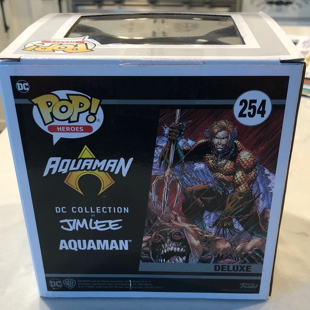 Funko Aquaman Deluxe Vinyl Figure with Gold and Black Accents